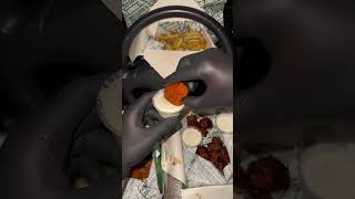 Wing Stop asmr food manger burger mukbang kfc friedchicken [upl. by Cris455]