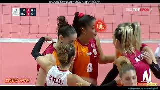 YASEMIN GUVELI BALKAN CUP 2024 GALATASARAY vs ZOK IGMAN BOSNIA volleyball turkey galatasaray [upl. by Alrep]