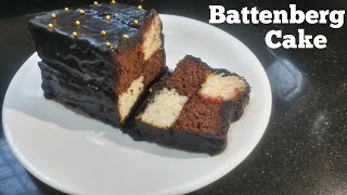 Battenberg Cake 👉 Unique cake recipe without egg and oven 😍Aditi and Mumma [upl. by Doniv]