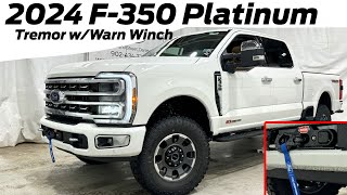 2024 Ford F350 Platinum Tremor wWarn Winch Review [upl. by Acilef]