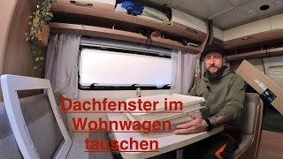 Dachfenster im Wohnwagen Tauschen Dometic Mini Heki Style [upl. by Gove]