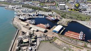 Orthographic Survey for the Port of Sunderland via Drone [upl. by Ialda]