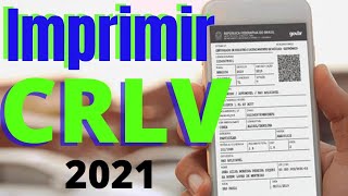 COMO IMPRIMIR O ➡ CRLV 2021 DETRAN MG  RÁPIDO [upl. by Idoc]