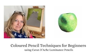 Beginners Coloured Pencil Tutorial using Caran dAche Luminance Pencils [upl. by Ykcaj]