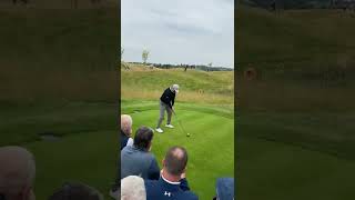 Ernie Els golf swing Hitting fairway wood at the JCB Championship golf golfswing [upl. by Combs197]