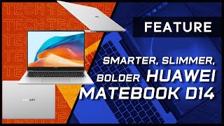 Huawei Matebook D14 2023  Bigger Display Slimmer Profile Class is in session [upl. by Nievelt]