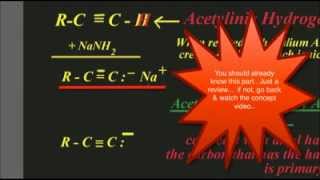 ChemistryOChemAcetylide Ion Primary AlkylhalidesConcept Video [upl. by Lieno199]