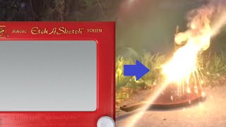 Thermite From An Etch A Sketch Yes It Can Be Done [upl. by Akcire]