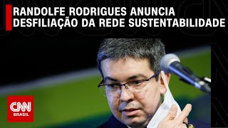 Randolfe Rodrigues anuncia desfiliação da Rede Sustentabilidade  LIVE CNN [upl. by Itram816]