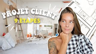 Comment gérer un PROJET CLIENT en 9 étapes architecte dintérieur  décoratrice [upl. by Silado]