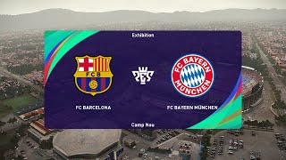 Barcelona vs FC Bayern München 23102024 UEFA Champions League PES 2021 [upl. by Havstad]