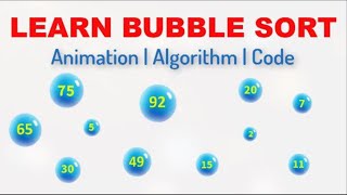 A Bubble Sorting Algorithm animated example [upl. by Cynth]