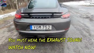 porsche 718 cayman sport exhaust sound [upl. by Eeraj491]