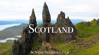 Scotland 4K  Scenic Relaxation Film With Calming Music [upl. by Wivinia153]