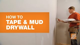 How To Tape and Mud Drywall Reduce Sanding Time  The Home Depot Canada [upl. by Manya513]