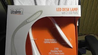 UltraBrite LED Desk Lamp Model SL9067 Costco Item 1055778 REVIEW [upl. by Bussey]