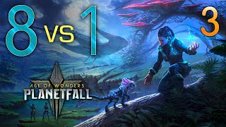 Age of Wonders Planetfall  8 vs 1  Amazon Celestian 3 [upl. by Ninon]