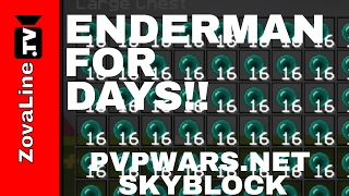 The Best Overworld Skyblock Enderman Farm How to Make an Enderman Farm PvPWarsNet Skyblock Fire [upl. by Osrock129]