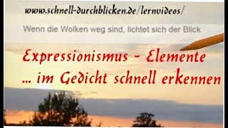 Expressionistische Motive im Gedicht erkennen [upl. by Ahsimit236]