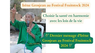 IRENE GROSJEAN  quotvous avez le choixquot FRUITSTOCK FESTIVAL été 2024 [upl. by Balmuth118]