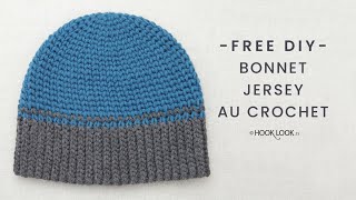 bonnet jersey au crochet [upl. by Akiwak]