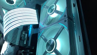 Lian Li UNI Fan 120 RGB Lüfter amp Lian Li Strimer Plus mit Acrylglas Shrouds  Unboxing  Einbau [upl. by Notfilc]