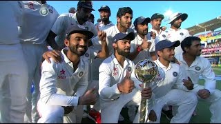 India awarded ICC Test Championship Mace [upl. by Aynahs295]