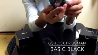 GShock GWF10001JF Basic Black Frogman unboxing  review [upl. by Venice]