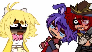 The furry 3 in a nutshell My AU  golden Freddy Chica Bonnie foxy [upl. by Emera]