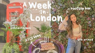 week in London vlog kbbq rooftop bars brunch [upl. by Ariella]