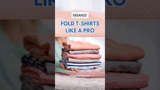 Fold TShirts Like a PRO 👕 foldinghacks clothesfolding youtubeshorts [upl. by Weirick95]