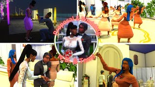 The Proposal amp Wedding of ND amp Tami  Night Life Series  THE SIMS 4 sims4 queensnightlifeseries [upl. by Ynoep48]