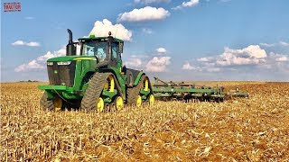 Tillage Time JOHN DEERE 9620RX Tractor [upl. by Giralda]