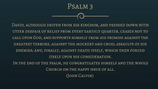 Psalm 3  Domine quod multiplicity sunt Lord how are they increased that trouble me [upl. by Auqinimod836]