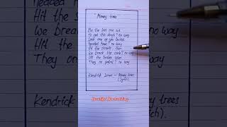 Kendrick Lamar  Money Trees lyrics kendricklamar lirycvideo [upl. by Jannelle]