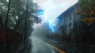 Sleep Well with Soothing Sounds of Heavy Rain and Thunder ASMR [upl. by Ormond]