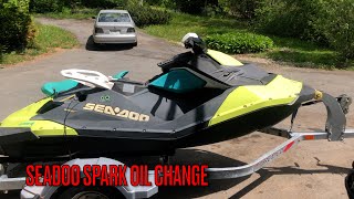 Seadoo Spark Oil Change [upl. by Pearla]