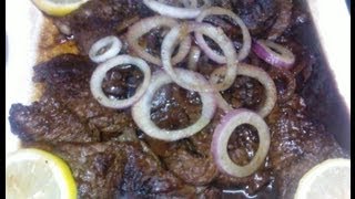 How to Cook Pinoy Bistek Filipino Beef Steak [upl. by Botti]