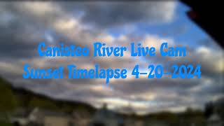 Canisteo River Live Cam  Sunset Timelapse 4202024 [upl. by Alegnat]