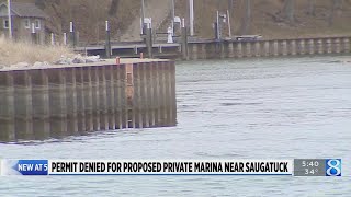 Permit denied for proposed private marina near Saugatuck [upl. by Ecerahs]