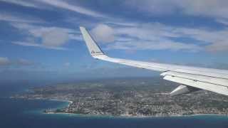 Landing in BGI Grantley Adams International Airport in Barbados on American Airlines [upl. by Aelyk]