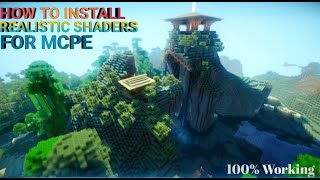 How to Download Minecraft Realistic Shaders for PE in Hindi [upl. by Fritz]