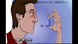 How to use MeteredDose Inhaler MDI with AeroChamber spacer demonstration [upl. by Artinad]