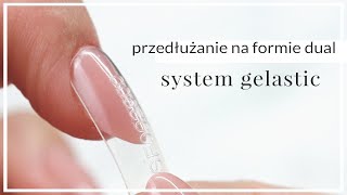 Przedłużanie Paznokci Akrylożelem Za Pomocą Formy Dual  System Gelastic Indigo [upl. by Udenihc]