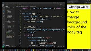 React How To Change Background Color Dynamically On Click [upl. by Rimola12]