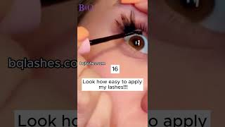 Look how easy to apply our DIY lash clusters bampq lashes [upl. by Jennings]