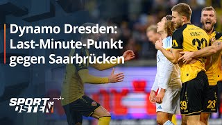 Dynamo Dresden holt LastMinutePunkt gegen 1 FC Saarbrücken  Sport im Osten  MDR [upl. by Donohue]