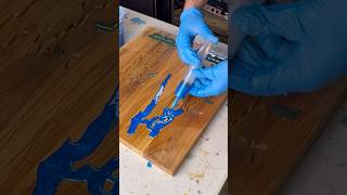 Epoxy Resin Cribbage Board shapeoko woodworking cnc cncowners cribbage quabbin epoxyresin [upl. by Nivlac]