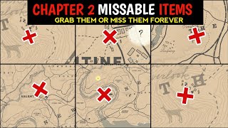 6 Secret and Unique Missable Items in Chapter 2  Every New Player Should Know  RDR2 [upl. by Suoilenroc796]