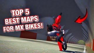 TOP 5 BEST MAPS FOR BEGINNERS TO DO WHEELIES ON MX BIKESWACTH TILL END [upl. by Gunning]